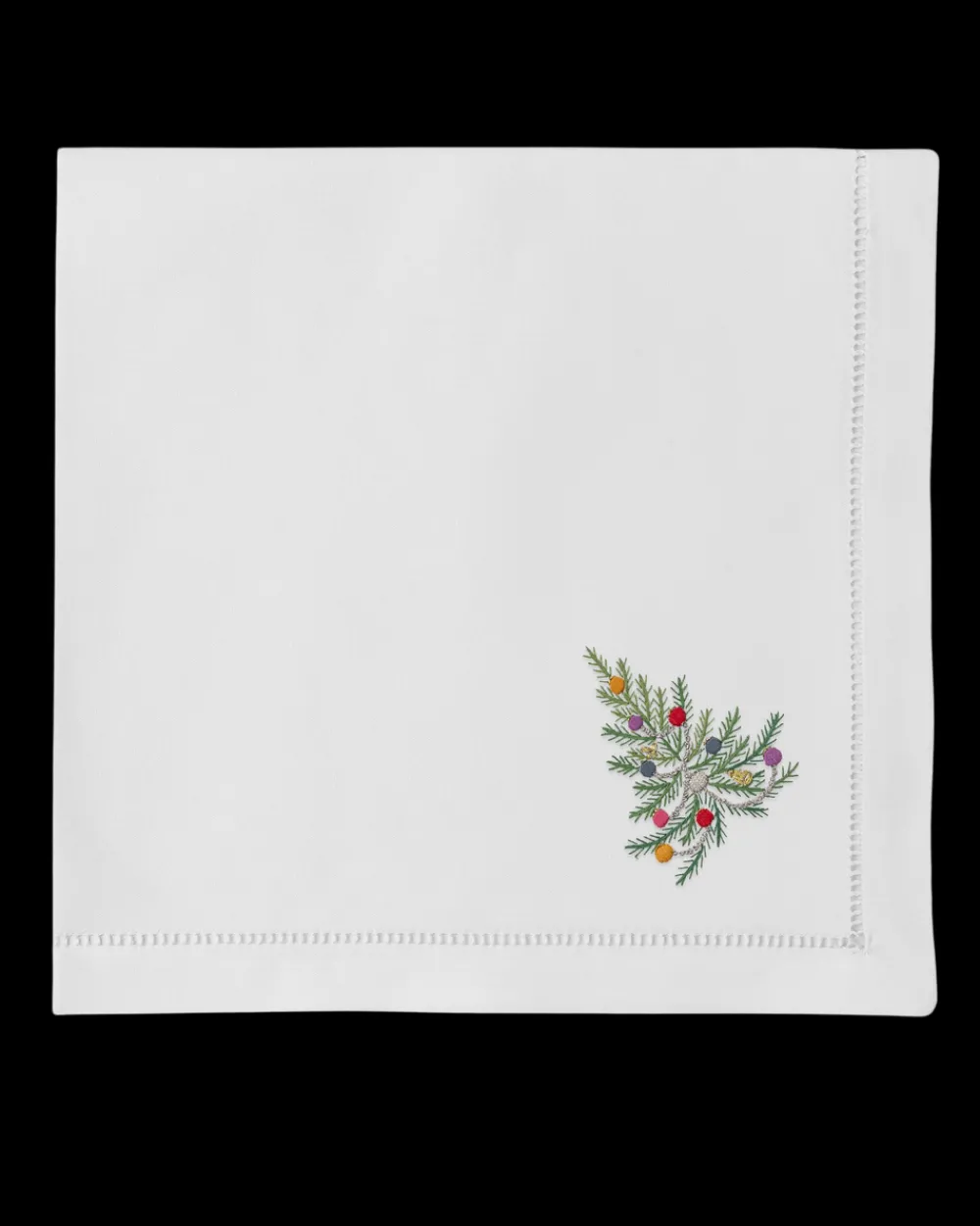 Henry Handwork Place Settings & Linens|Holiday Tree Napkin