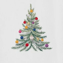 Henry Handwork Place Settings & Linens|Holiday Tree Napkin
