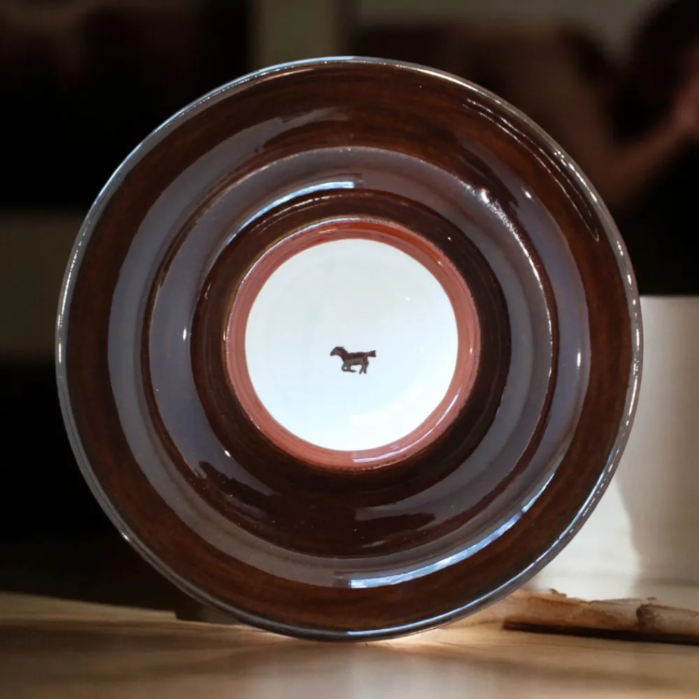 Caitlin Rounds Antiques Dinnerware|Horse Girl Chip and Dip Platter