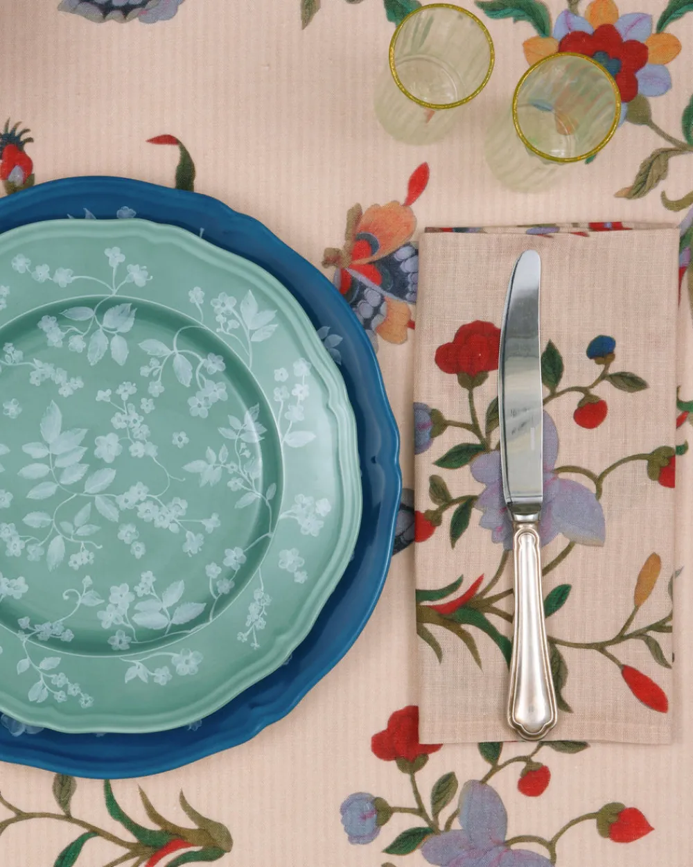 Cabana Place Settings & Linens|Houghton Hall Magnolia Napkins, Set of 4