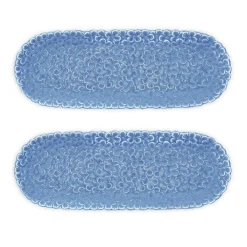 Two's Company Dinnerware|Hydrangea Tidbit / Cracker Dish