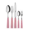 Sabre Flatware|Icone Place Setting in Pink Candy, Set of 5