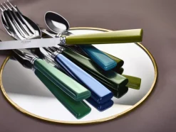 Sabre Flatware|Icone Place Setting in Pink Candy, Set of 5