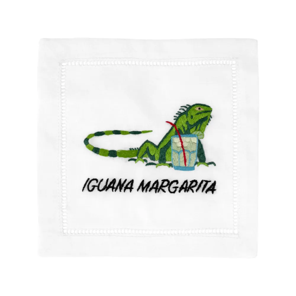 August Morgan Place Settings & Linens|Iguana Margarita Cocktail Napkins, Set of 4