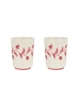 Rebecca Udall Glassware|Iris Ceramic Carafe & Pair of Tumblers in Raspberry