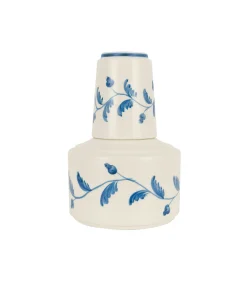 Rebecca Udall Glassware|Iris Ceramic Carafe & Pair of Tumblers in Denim