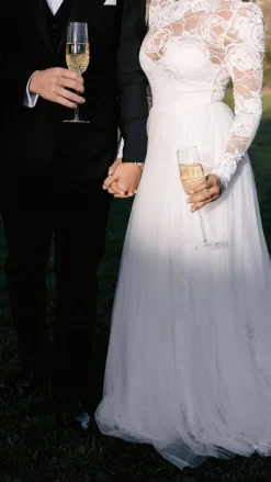 Waterford Glassware|Irish Lace Flute, Set of 2