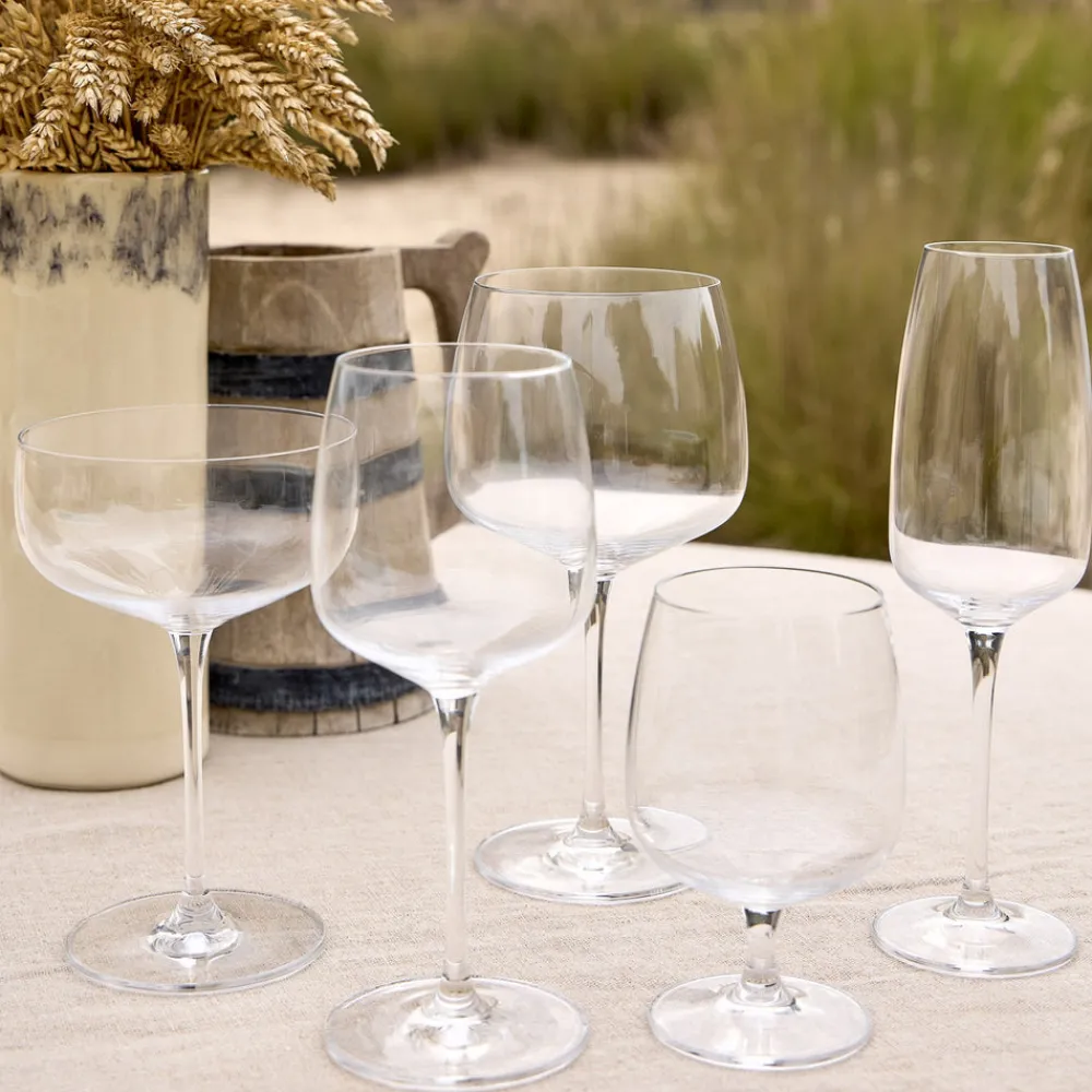 Costa Nova Glassware|Isabel Collection Wine Glasses 12.87 oz in Clear, Set of 6