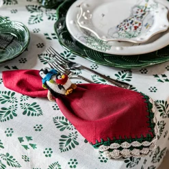 Juliska Place Settings & Linens|Isadora Napkin in Red, Set of 4