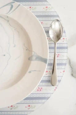 Proper Table Co. Place Settings & Linens|James Vintage Floral Stripe Placemat