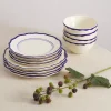 Maison Madison Dinnerware|Jane 12-Piece Set with Cereal Bowl
