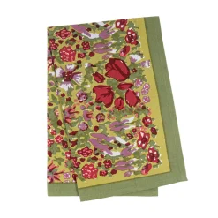 Couleur Nature Place Settings & Linens|Jardin Tea Towels Red & Green , Set of 3