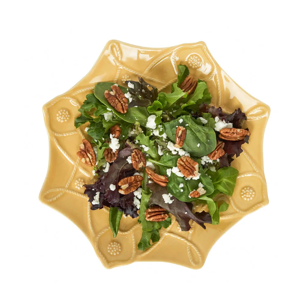 Juliska Dinnerware|Jardins Du Monde Dessert/Salad Plate Assorted Set of 4 in Daffodil