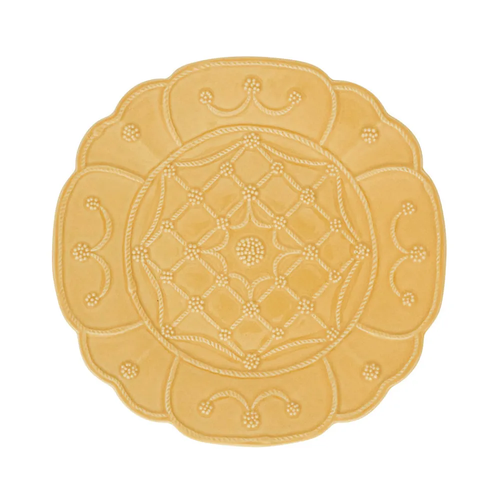 Juliska Dinnerware|Jardins Du Monde Dessert/Salad Plate Assorted Set of 4 in Daffodil