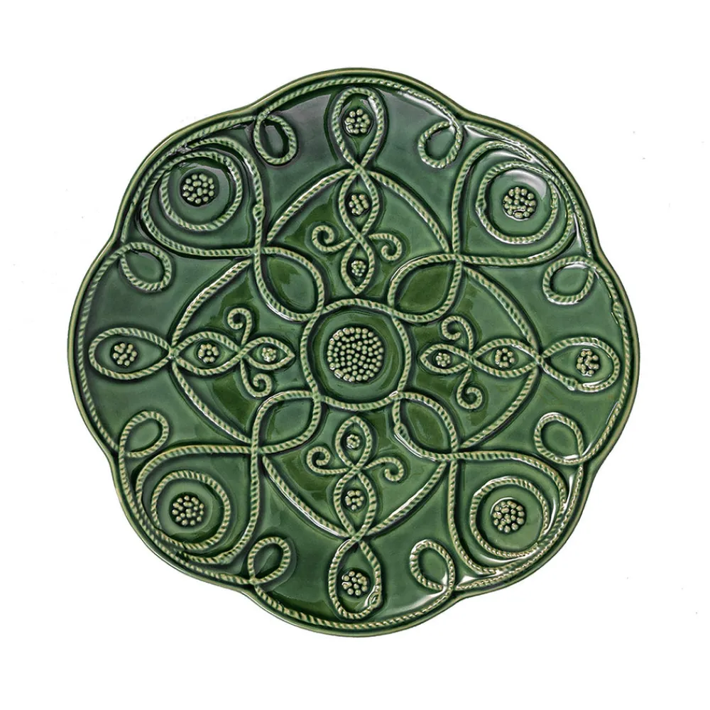 Juliska Dinnerware|Jardins Du Monde Dessert/Salad Plate Assorted, Set of 4 in Basil