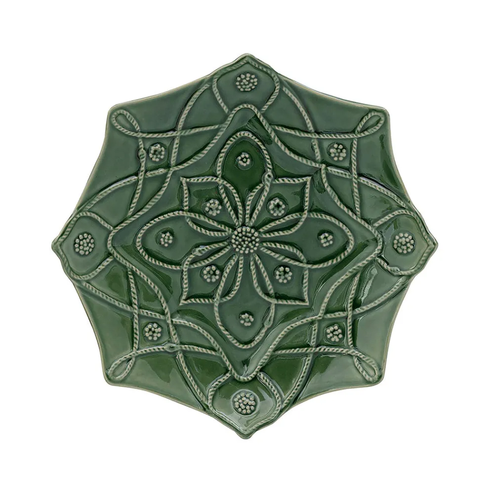 Juliska Dinnerware|Jardins Du Monde Dessert/Salad Plate Assorted, Set of 4 in Basil