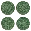 Juliska Dinnerware|Jardins Du Monde Side/Cocktail Plate Assorted, Set of 4 in Basil