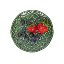 Juliska Dinnerware|Jardins Du Monde Side/Cocktail Plate Assorted, Set of 4 in Basil