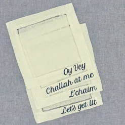 No Reservations Place Settings & Linens|Jewish Sayings Cocktail Napkins, Set of 4