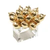 Kim Seybert Place Settings & Linens|Jubilee Napkin Ring in Gold, Set of 4