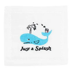 August Morgan Place Settings & Linens|Just A Splash Cocktail Napkins, Set of 4