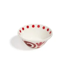 Themis Z Dinnerware|Kallos Bowl in Deep Red on White