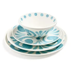 Themis Z Dinnerware|Kallos Dessert Plate in Aqua
