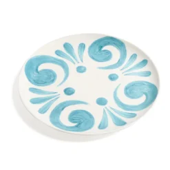 Themis Z Dinnerware|Kallos Dinner Plate in Aqua