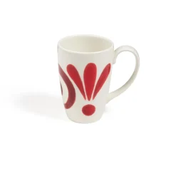 Themis Z Dinnerware|Kallos Mug in Deep Red on White