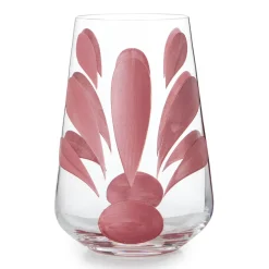 Themis Z Glassware|Kallos Water Glass in Pink, Set of 2