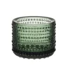 Iittala Candles|Kastehelmi Tealight Candleholder 2.52" Pine Green