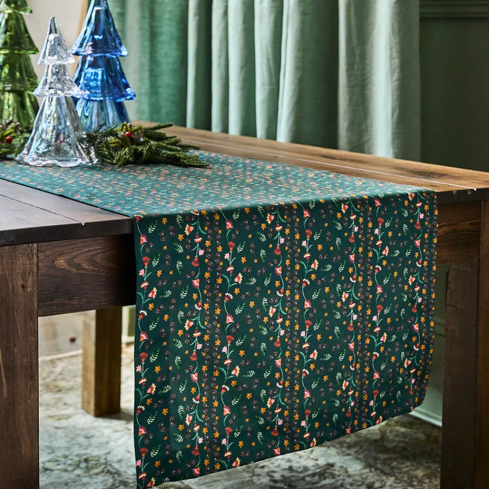 Juliska Place Settings & Linens|Klara 18" x 90" Table Runner in Evergreen