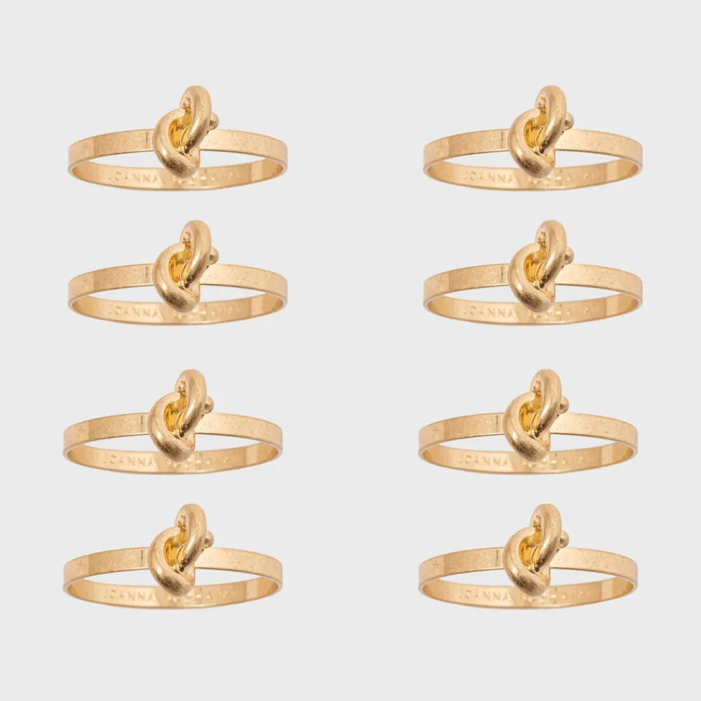 Joanna Buchanan Place Settings & Linens|Knot Napkin Rings, Set of Eight