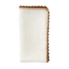 Kim Seybert Place Settings & Linens|Knotted Edge Napkin in White, Natural & Brown, Set of 4