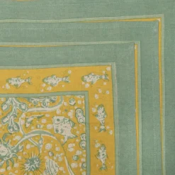 Couleur Nature Place Settings & Linens|La Mer Napkins Aqua & Citrine, Set of 6