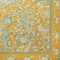 Couleur Nature Place Settings & Linens|La Mer Runner Aqua & Citrine