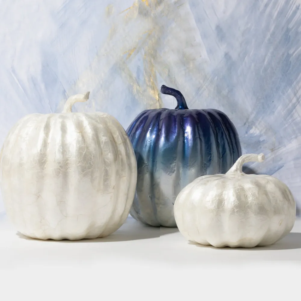 Joanna Buchanan Living|Décor|Large Capiz Pumpkin in Pearl