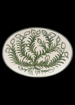 Late Afternoon Dinnerware|Large Green Vina Platter