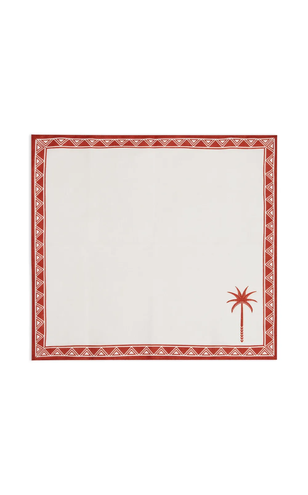 La DoubleJ Place Settings & Linens|Large Napkins in Date Palms Napkin Mattone, Set of 2