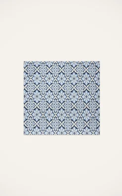 La DoubleJ Place Settings & Linens|Large Napkins in Palazzo Blue, Set of 2