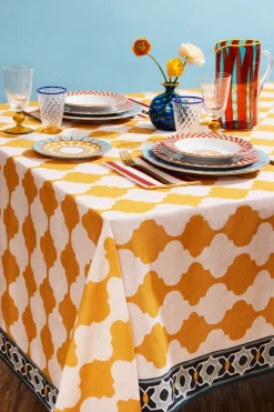 La DoubleJ Place Settings & Linens|Large Tablecloth in Plaza Large Yellow