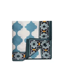 La DoubleJ Place Settings & Linens|Large Tablecloth in Plaza Large Sky Blue