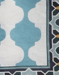 La DoubleJ Place Settings & Linens|Large Tablecloth in Plaza Large Sky Blue