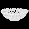 Late Afternoon Dinnerware|Large White Basketweave Bowl