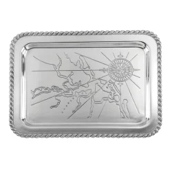 Salisbury Living|Silver|Latitudes Large Charleston Tray