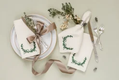 Nadia & Co Place Settings & Linens|Laurel Embroidered Napkins