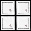 Henry Handwork Place Settings & Linens|Lavender Botanical Cocktail Set