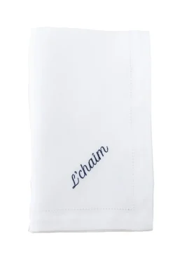 No Reservations Place Settings & Linens|L’Chaim Dinner Napkins, Set of 12