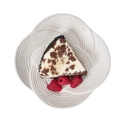 Juliska Dinnerware|Le Panier Mystic Knot Dessert/Salad Plate in Whitewash