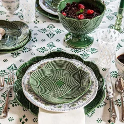 Juliska Dinnerware|Le Panier Mystic Knot Dessert/Salad Plate in Basil
